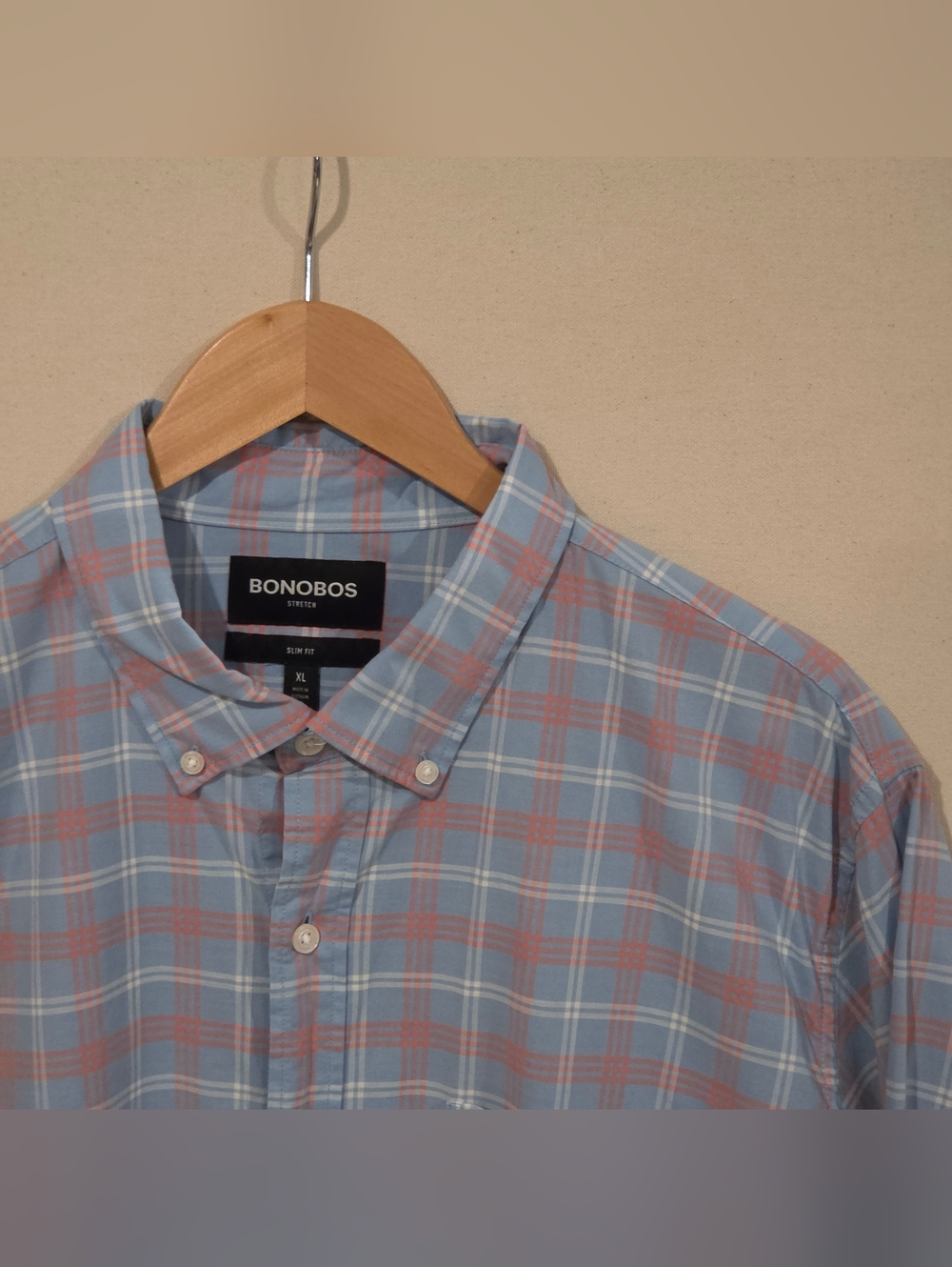 Bonobos Stretch Slim Fit Button Down XL